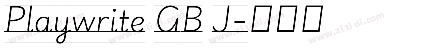 Playwrite GB J字体转换